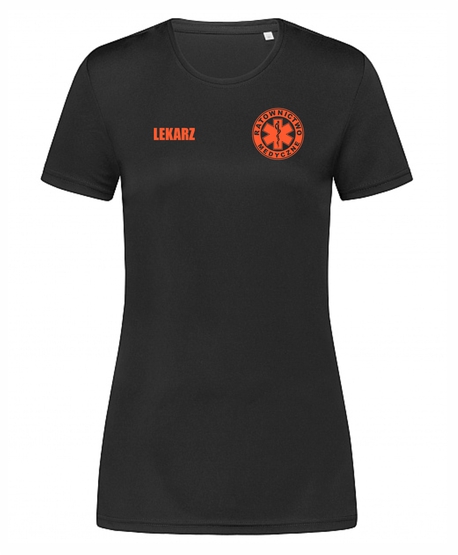 Koszulka termo DAMSKA czarna - LEKARZ (1)