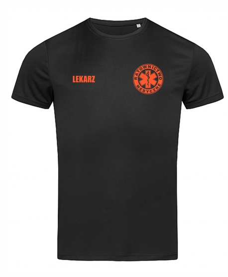 Koszulka termo MĘSKA czarna - LEKARZ (1)